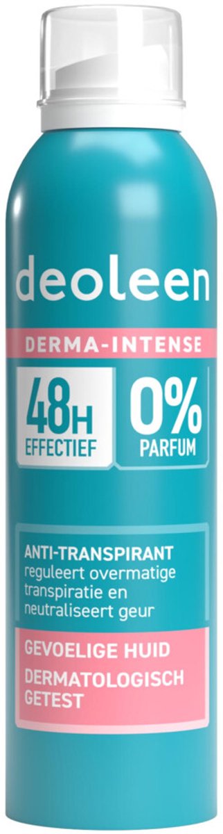 Bol.com Deoleen Deodorant Spray Sensitive Anti-Transpirant - 3 x 150 ml - Voordeelverpakking aanbieding