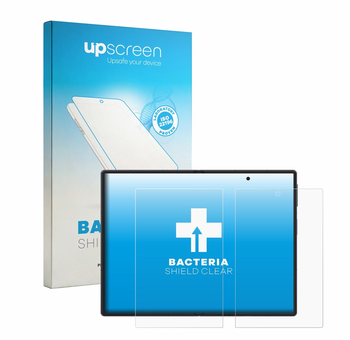 upscreen - Screenprotector voor Samsung Galaxy Z Fold 8 (Inner display) - Folie Beschermfolie transparant antibacterieel