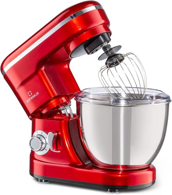 Keukenmachine - Mixer Kom - Bakken en Koken - Planetair Mengsysteem - 4 Liter Kom - Rood — afbeelding 3