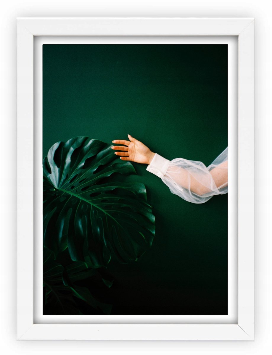 Houten fotolijst wit, 10x15 cm, staand of hangend