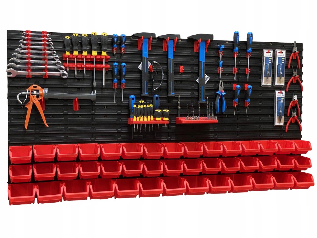 TABLICO Gereedschapswand 154,7x78 cm met Organizers & Stickers - Gemaakt in Polen