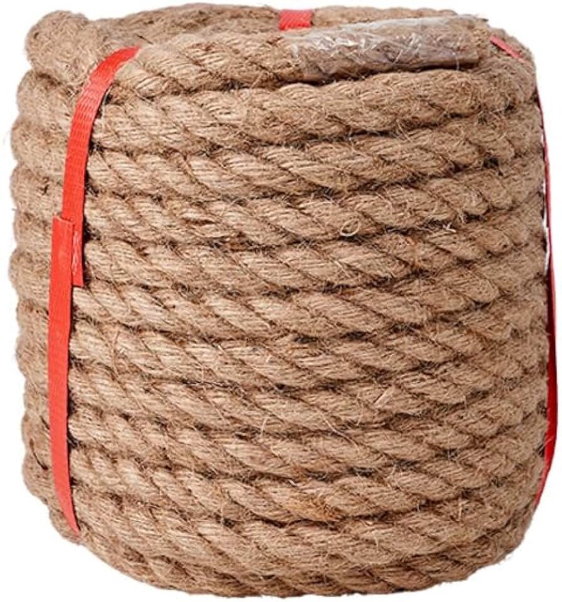 Touw, 15 m x 30 mm, natuurlijk jute koord, voor decoraties, tuinieren, handwerk, klimmen, krabpalen voor katten