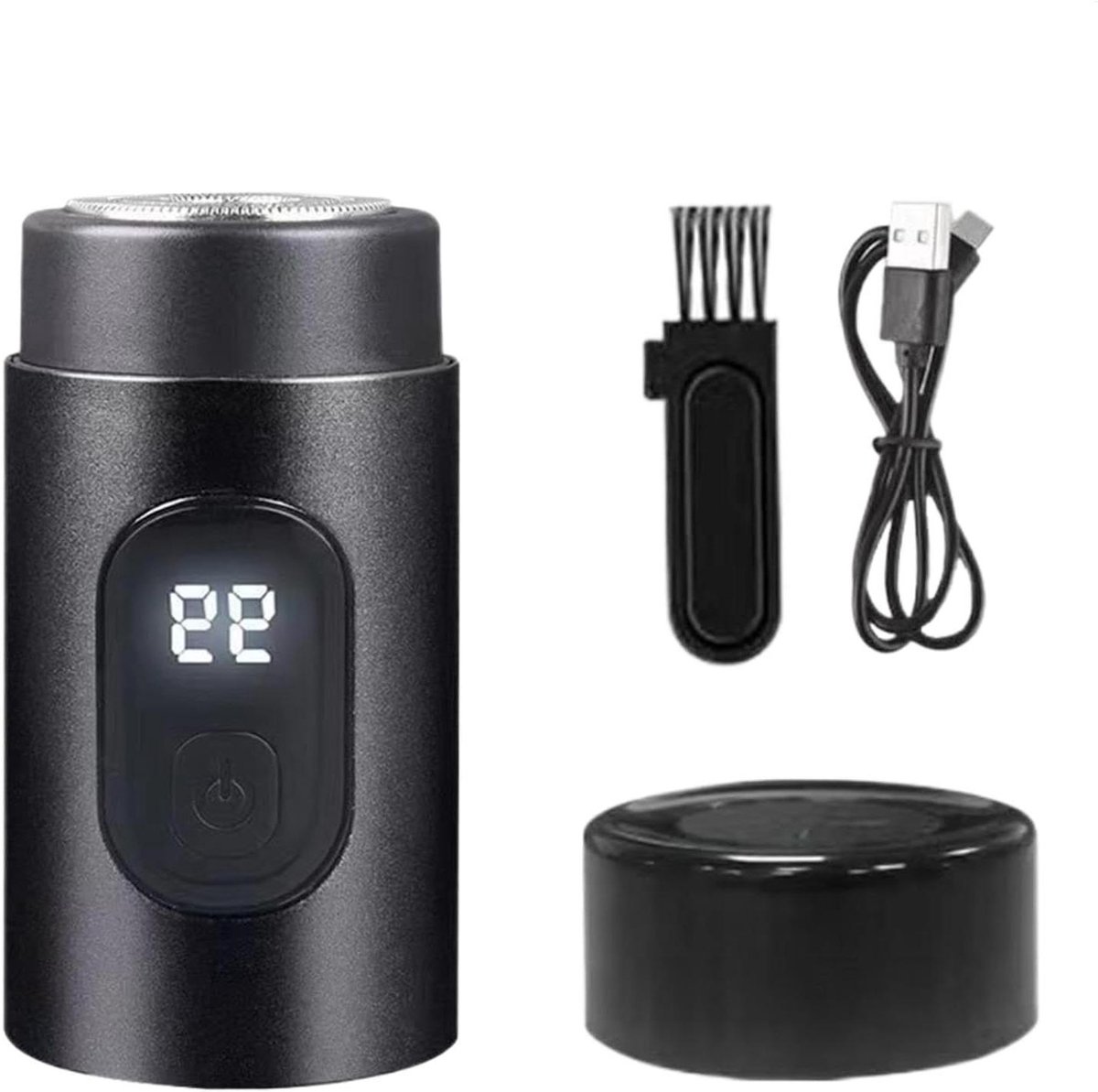 Elektrisch Scheerapparaat - Draagbaar Scheerapparaat - Glad Scheren - Hogere Snelheid Motor - 3.8x7.2 cm - Zilver
