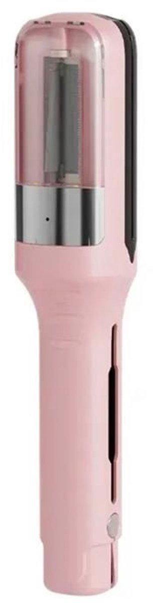 LISM-Oplaadbare draagbare elektrische haartrimmer voor dames, knipt automatisch gespleten haarpunten - Roze