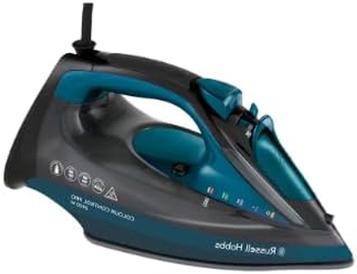 Stoomstrijkijzer - Kledingstrijker - Strijken van kleding - Intuïtieve Kleurcontrole - 380 ml tank - Zwart en Blauw