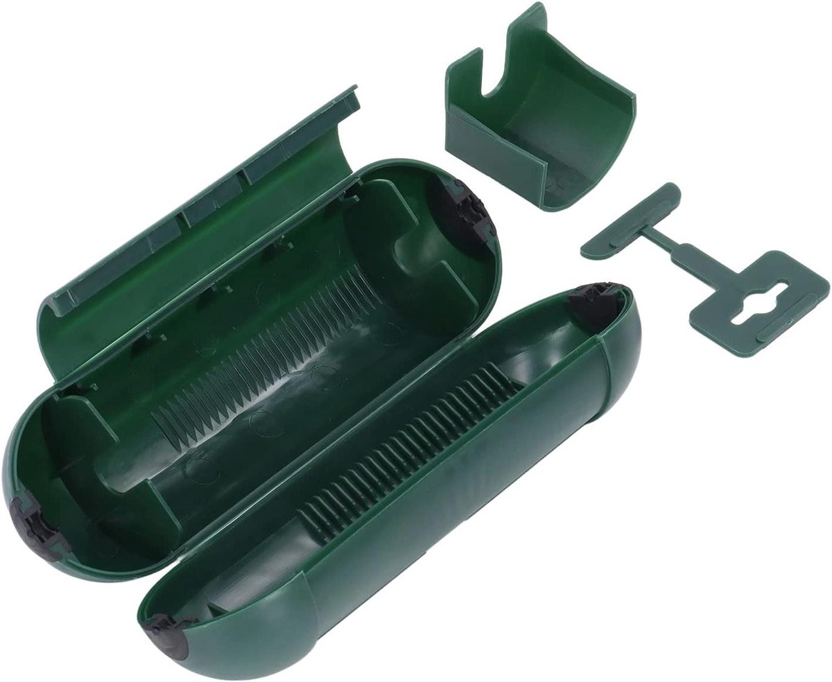 Verlengsnoer Beschermhoes - Stekker Veiligheidshoes - Buiten Aansluitingen - Waterdicht Ontwerp - 21 cm Pakket - Groen