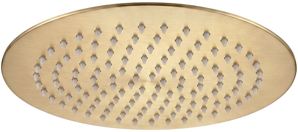 Rea - Ronde Douchekop Js-p014bg 25cm Brush Gold - 25 x 25 x 0,2 cm