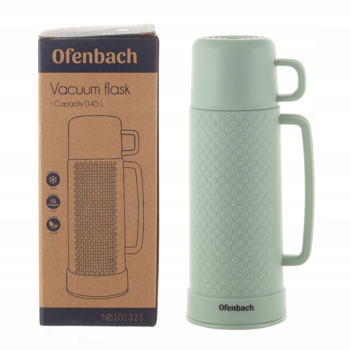 Ofenbach Thermos Fles met Glazen Binnenfles - 450ml