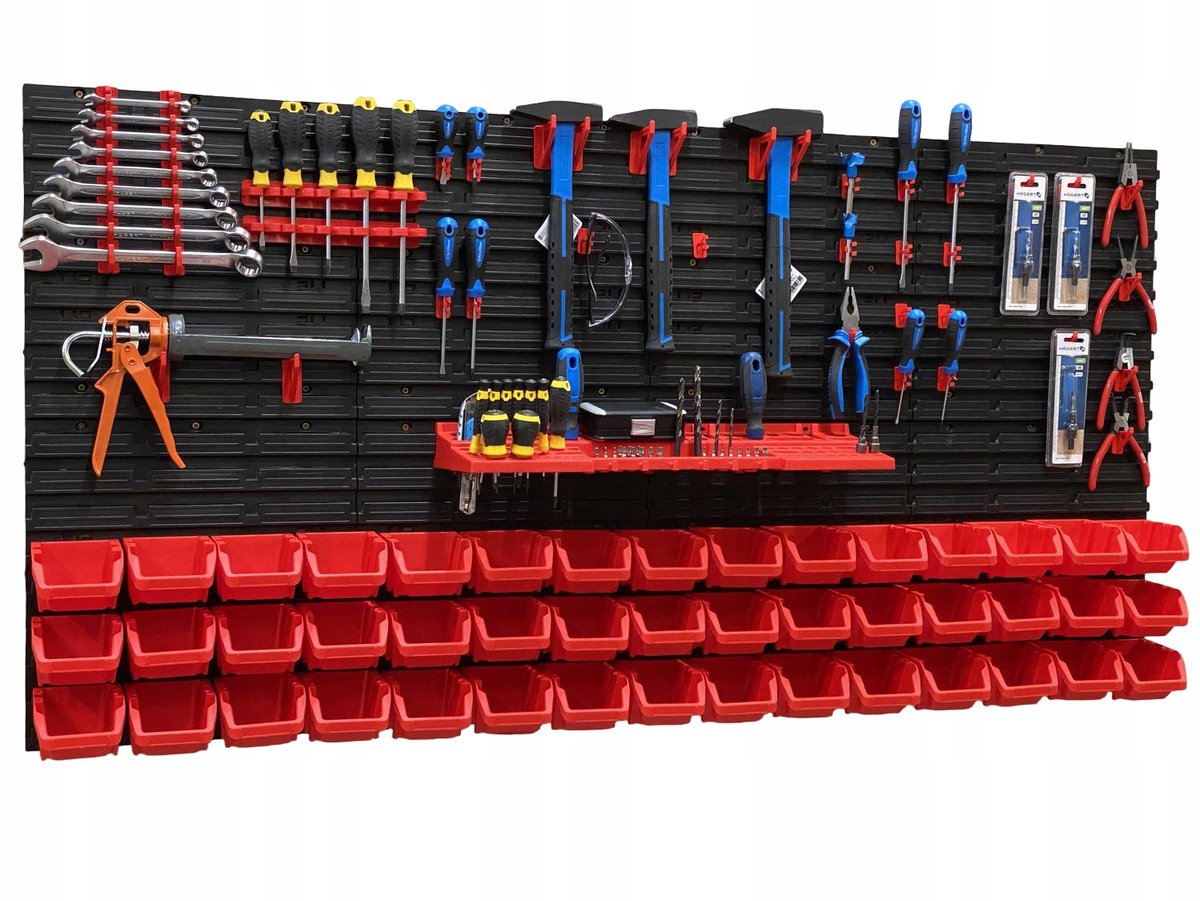 TABLICO Gereedschapswand 154,7x78 cm met Kuipjes & Haken - Nederlands Product