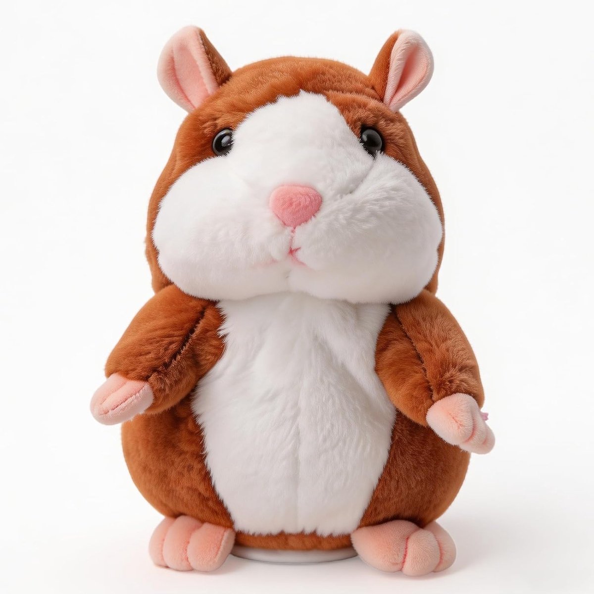 Hamster, pratend knuffelbeest, pratende hamster (herhaald), pluche hamster, hamsterknuffel, hamsterspeelgoed voor Kerstmis, verjaardagscadeau