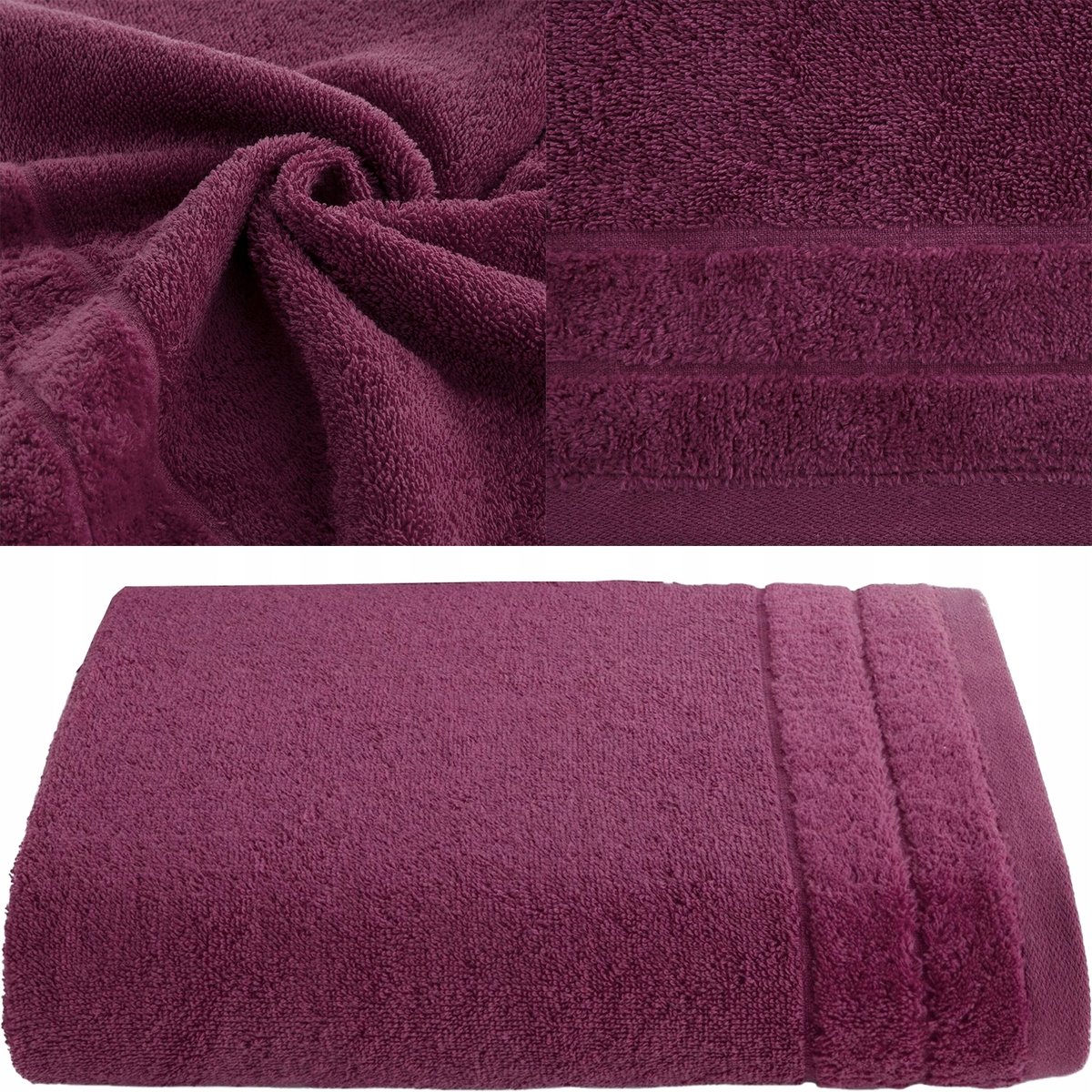 Luxe Katoenen Badhanddoek 70x140 cm - Amarant