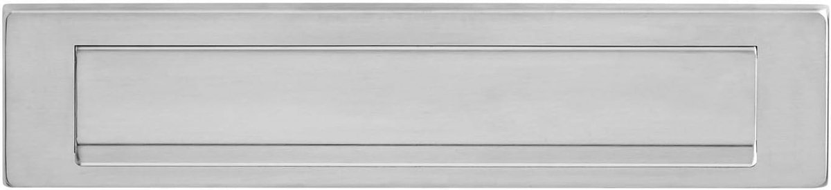 Brievenbus met klep - Postbak - Post ontvangen - Roestvrij staal - 30x265 mm - Rvs geborsteld