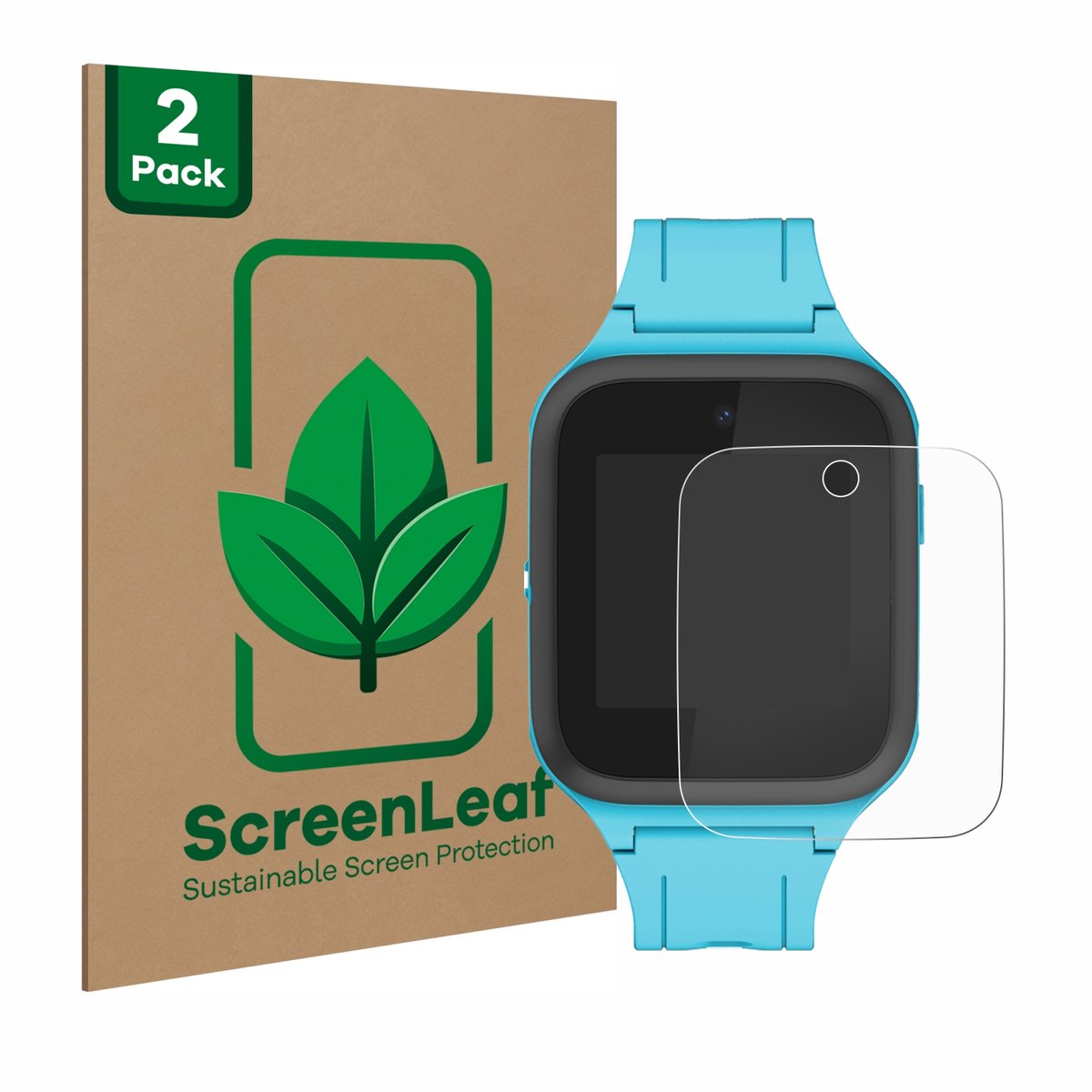 2 Stuks Screenprotector voor TCL Movetime FamilyWatch Kids MT40X - Hoogwaardige Beschermfolie transparant
