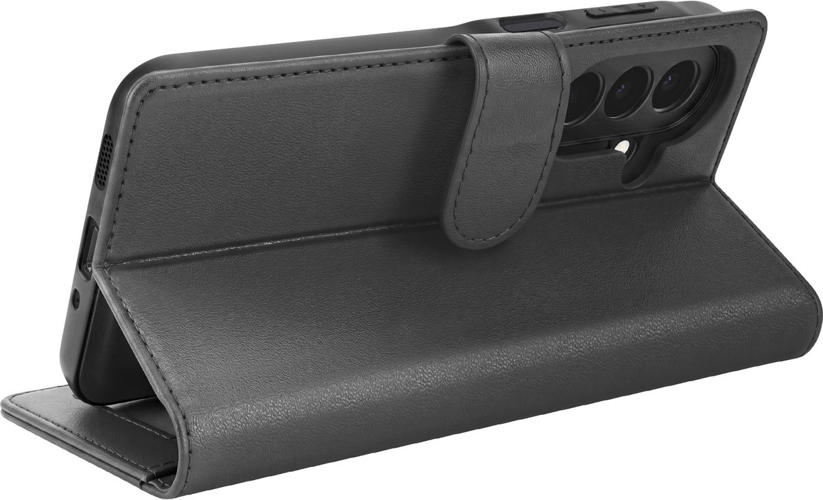 Mayaxess, Portemonnee Hoesje Geschikt voor Samsung Galaxy A27 RFID-Bescherming Met Backcover, Zwart