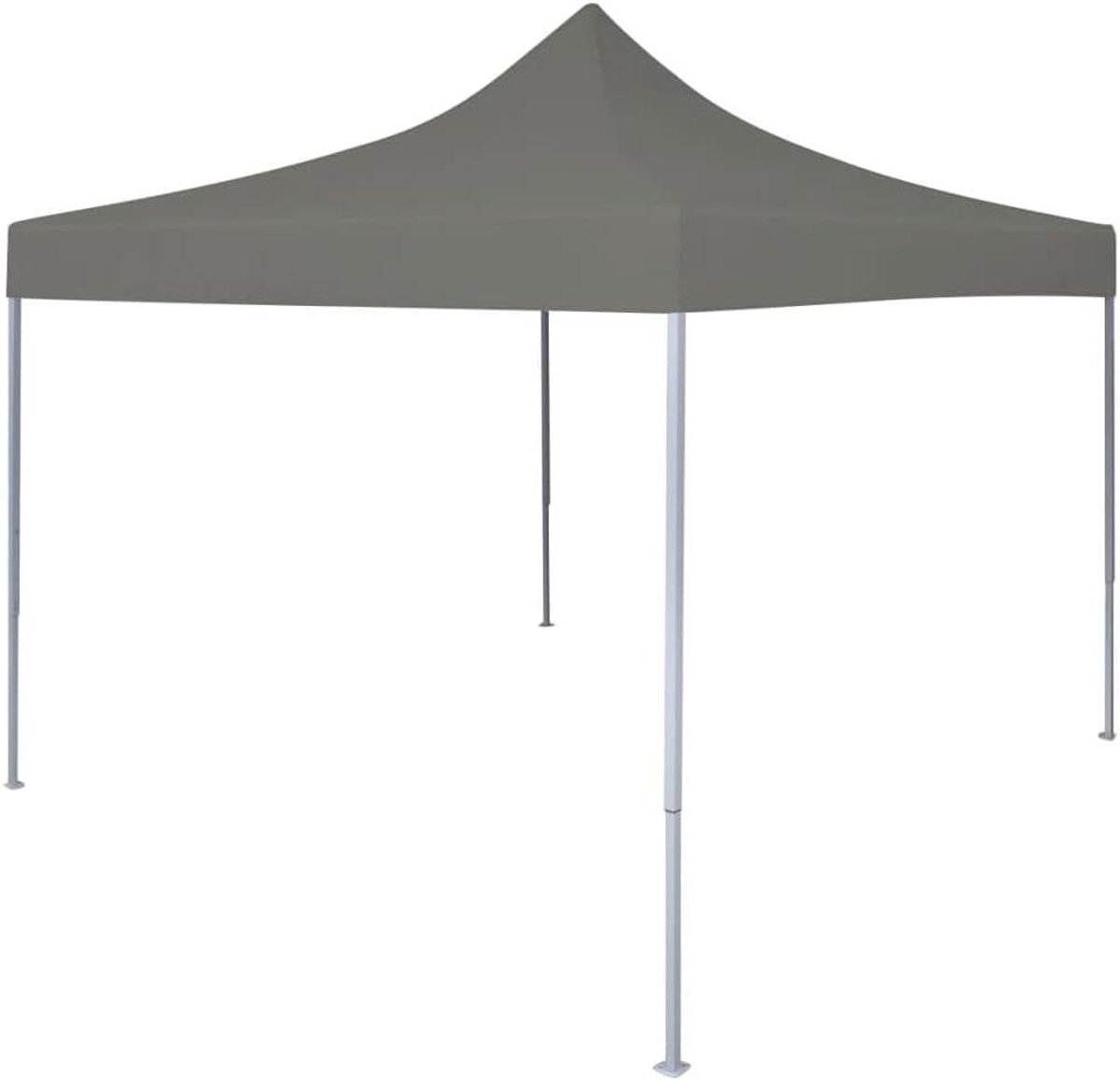 Pop-Up Vouwtent - Feesttent Tuin - Outdoor Evenementen - Waterdicht Oxford Doek - 3x3 Meter - Antraciet