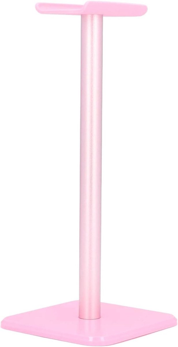 Hoofdtelefoonstandaard - Headsethouder Hanger - Bureau Organisatie - Stabiele Antislip Basis - 23 x 10 x 10 cm - Roze