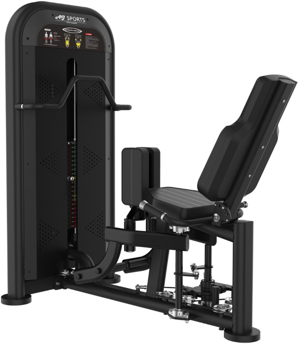AJ-Sports Hip Adductor & Abductor Machine – 2-in-1 Been- & Bilspiertrainer – 100 kg Gewichtsstapel – Professioneel