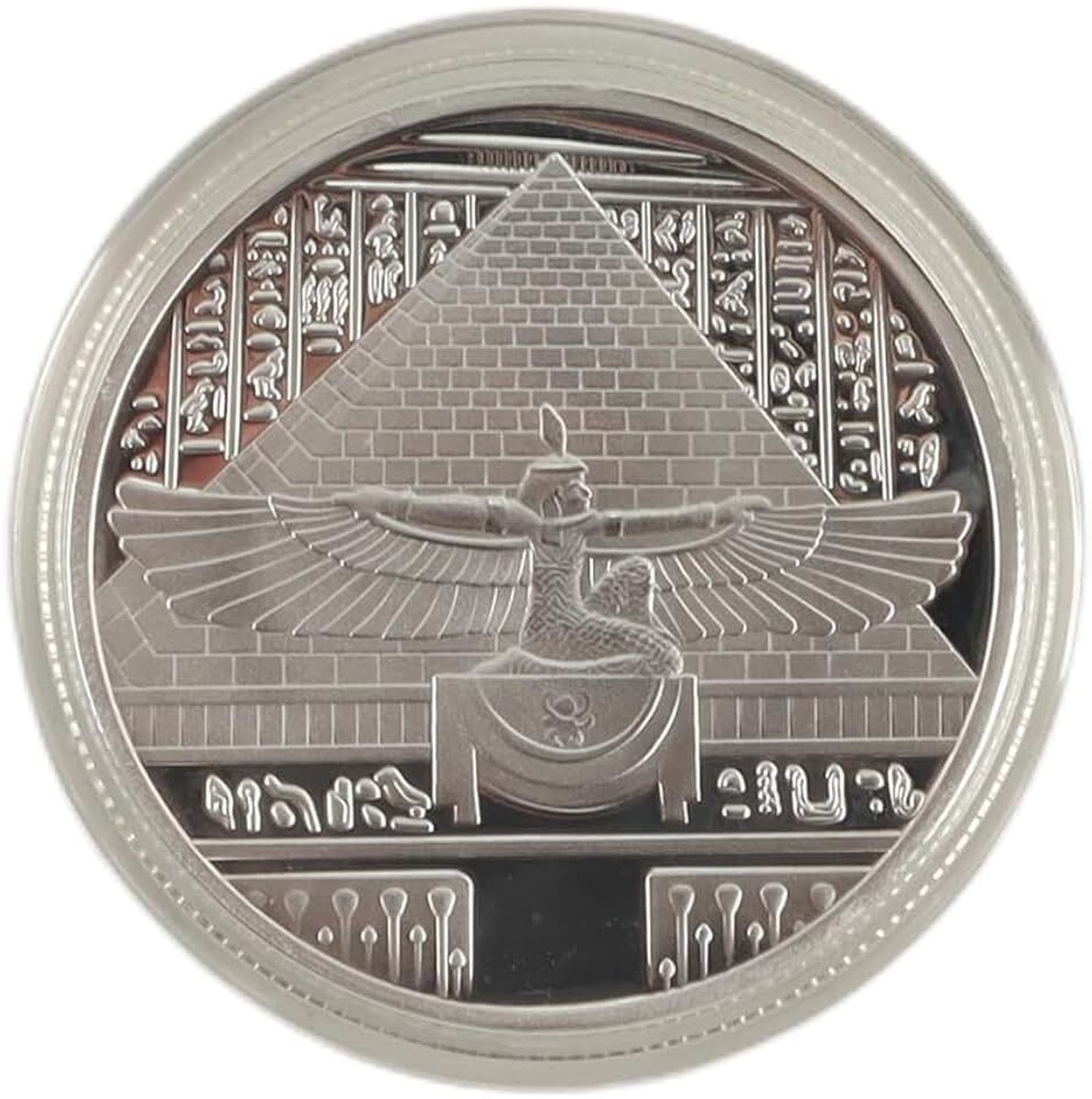 Cleopatra Egyptische koningin Zeldzame Collectable Souvenir Coin Sllver