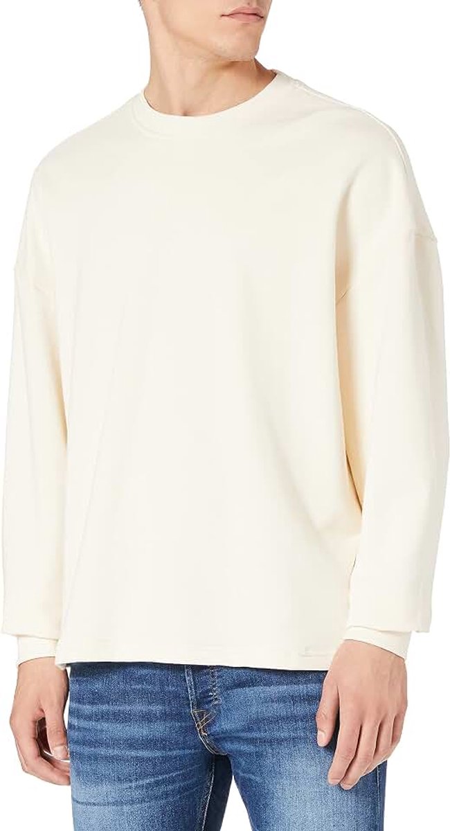 Classics Organic Oversized Boxy Crew heren Sweater
