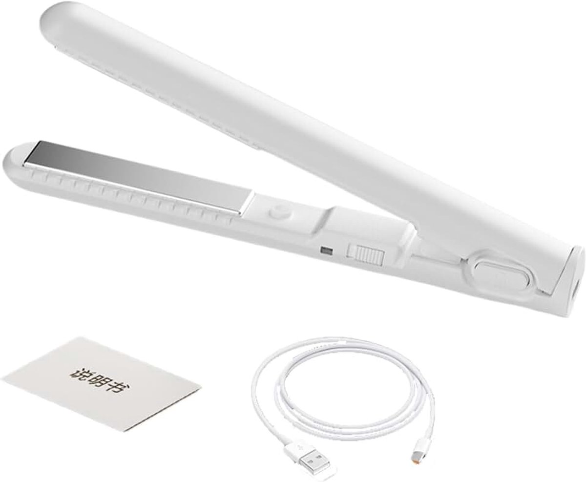 Stijltangen Voor Kort Haar Snel Opwarmend USB-Oplaadbaar Draagbaar | Draagbare Steiltang Haarstijltang Stylingtool Voor Dames En Meisjes, Reizen En Thuis, Dagelijkse Styli