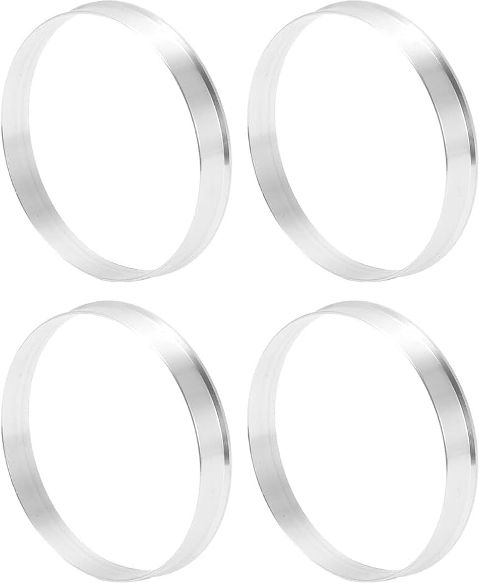 Wheel Hub Centric Rings OD 65.1mm naar ID 63.4mm Wheels Center Shaft Shock Absorbing Hubrings Aluminiumlegering Zilverkleur Duurzaam | Wielen Middenas Schokabsorberende Hubrings, Aluminiumlegering, Duurzaam
