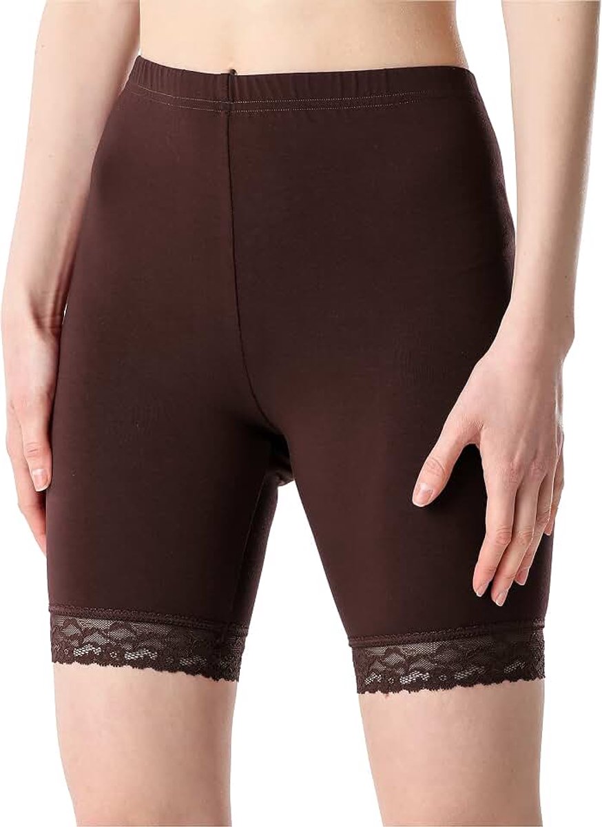 Dames Korte Legging met Kant BLV50-216