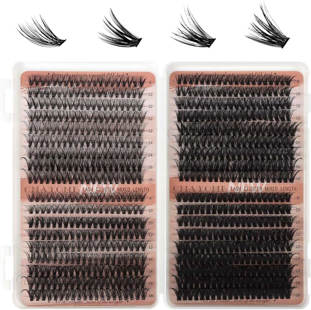 Clusterset, 640 stuks, 30D, 40D, 50D, 60D, 4 dichte mix, 8-16 mm, complete set, voor doe-het-zelf thuis, herbruikbaar