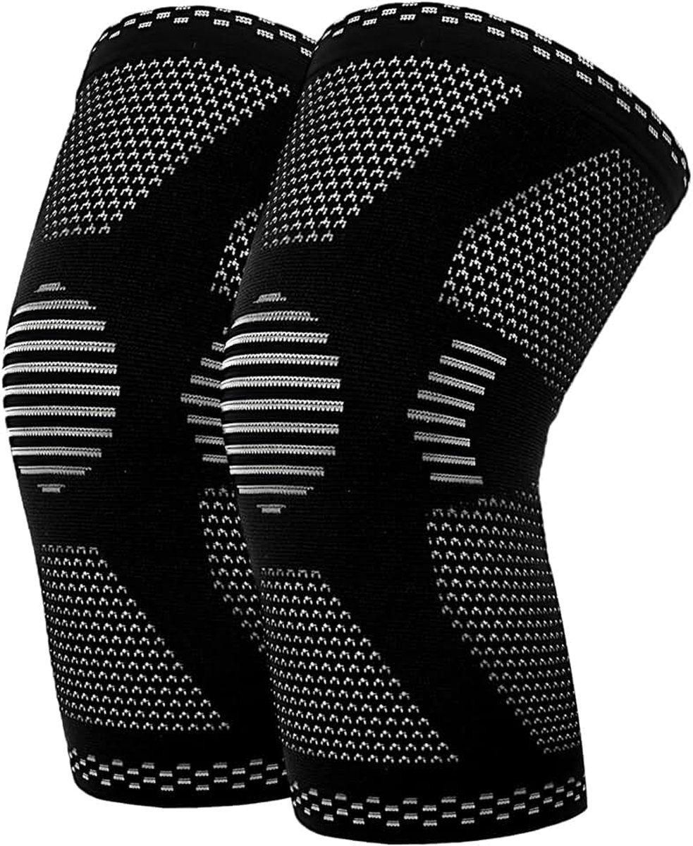 Kniebrace voor heren en dames, kniebandage voor ligamenten, kniebandage voor artritis, pijn, comfortabel en ademend, ideaal voor sport en dagelijkse activiteiten (S)