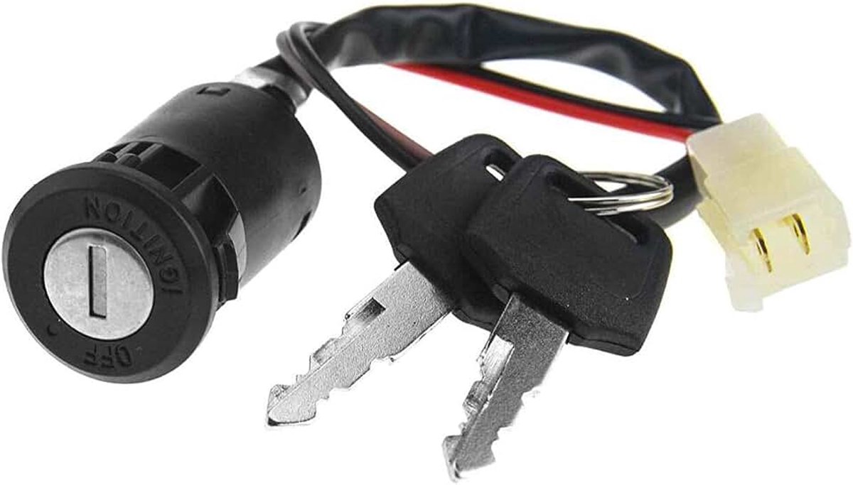 2-draden motor-contactslot voor motorfiets, ontstekingsschakelaar met 2 sleutels.