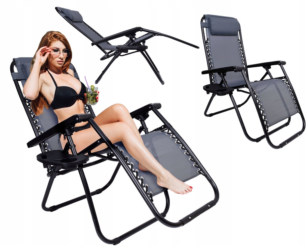 Opvouwbare Zero Gravity Ligstoel Orion - Tuin, Strand, Camping
