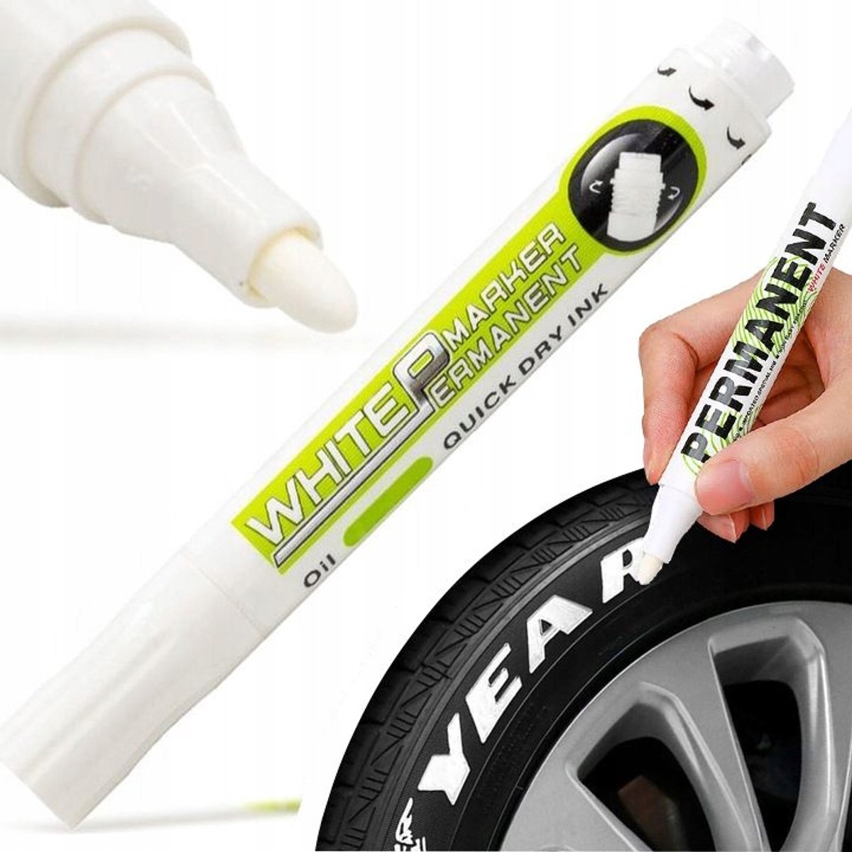 Permanente Witte Marker - Waterdicht, sneldrogend voor borden en glas