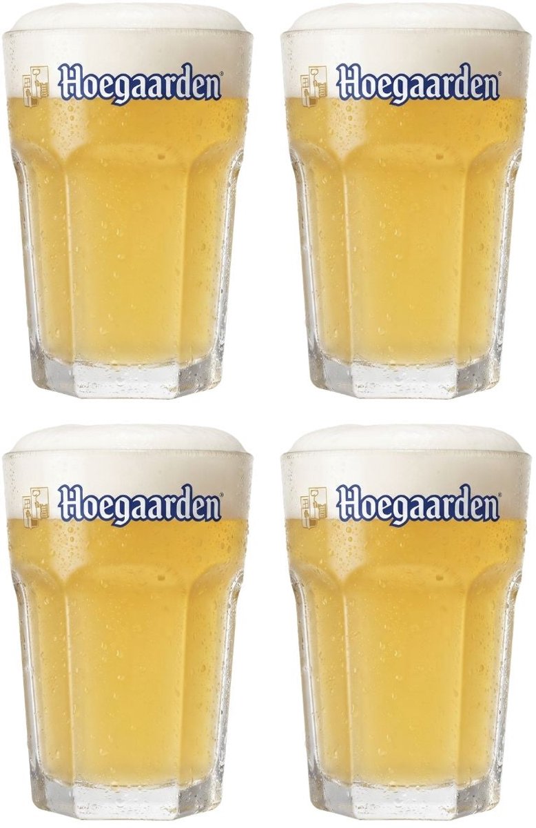 Hoegaarden Bierglazen Witbier 250 ml - 4 Stuks