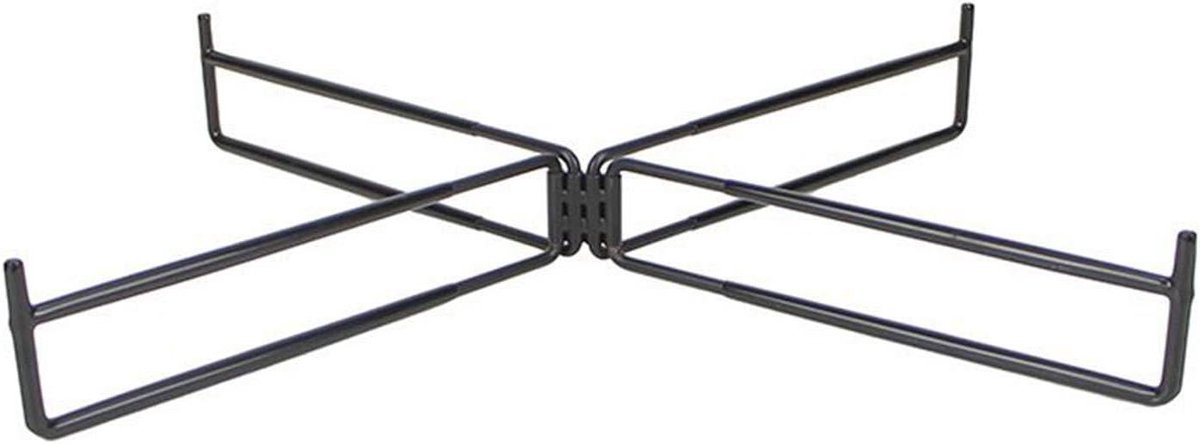 Koelbox standaard - Ijsbox houder - Buitenactiviteiten ondersteunen - Opvouwbaar en draagbaar - 359 x 14 x 68 cm - Zwart