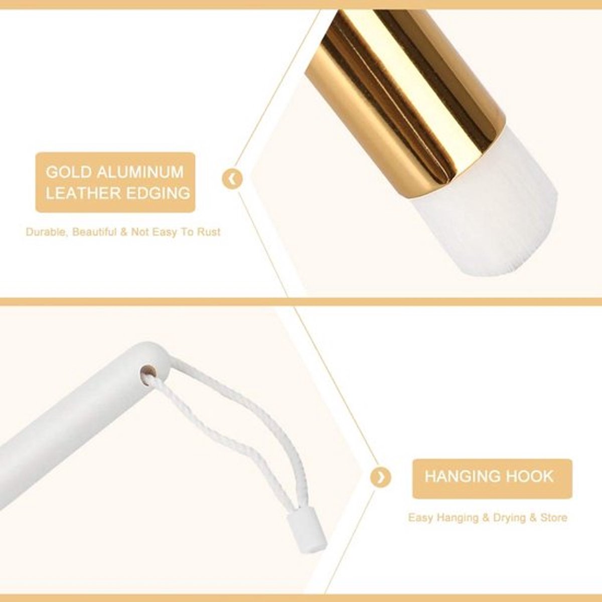 Wimperschoonmaakborstel Super Zacht - Oogschaduwborstel - Reinigingsborstel - Compact - Lichtgewicht - Met Ophanghaak - Wimperschoonmaak