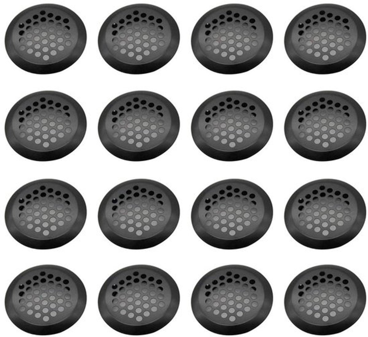 Ventilatierooster Roestvrij Staal - 16 Stuks - Rond - Afsluitbaar - Ventilatie - Ideale Ventilatie - 4,2 cm Diameter - Ventilatieopening
