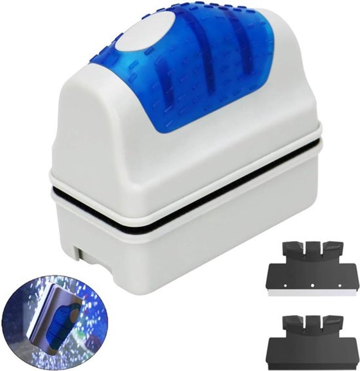 Magnetische Algen Schraper - Aquarium Schoonmaker - 1 stuk - Groen - Kunststof - 7 x 6,5 x 3,7 cm