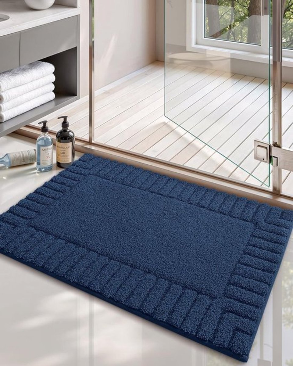 Standaard Maat Badmatten 60x90cm - Antislip, Wasbaar en Absorberend - Zachte Badkamer Tapijten voor Douche, Bad en Wassen