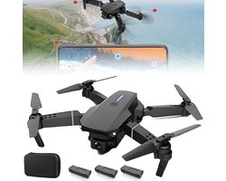 Drone Met 4K Camera - Opvouwbare Drone Voor Live Video - RC Quadcopter - Vliegtuigen Met 3 Batterijen