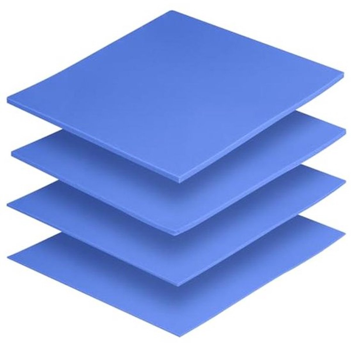 Thermische Koelpad 6W/mK - 4 Stuks Siliconen Cooling Pad voor Heatsink, CPU, GPU, SSD en meer