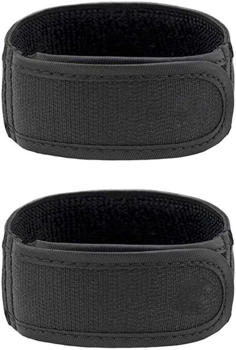 Elastische riem zonder gesp - Comfortabel ontwerp - Zwart - Verstelbare riem - Tailleband - Mannen en vrouwen - Taille 101-129cm - 42cm platte lengte - 2 stuks