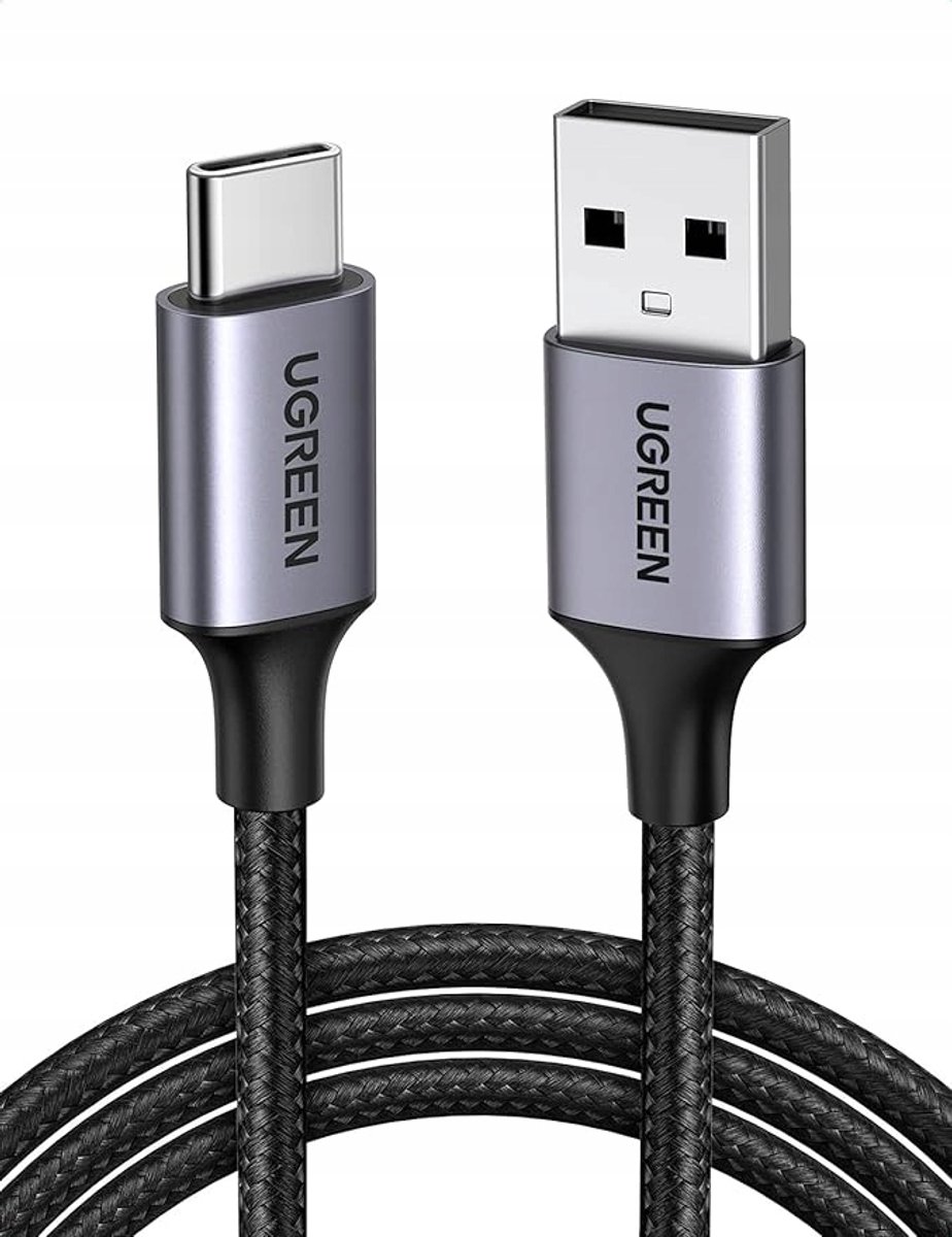 UGREEN USB-C Kabel 100W PD Snel Laden & Data 0,5m Zwart