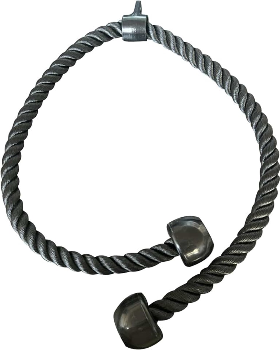 Triceps touw, touw pull down bevestiging 47 55 63 inch lengte lang, triceps touw kabel bevestiging, triceps pull down touw voor thuis gym katrol systeem, kabel machine bevestiging