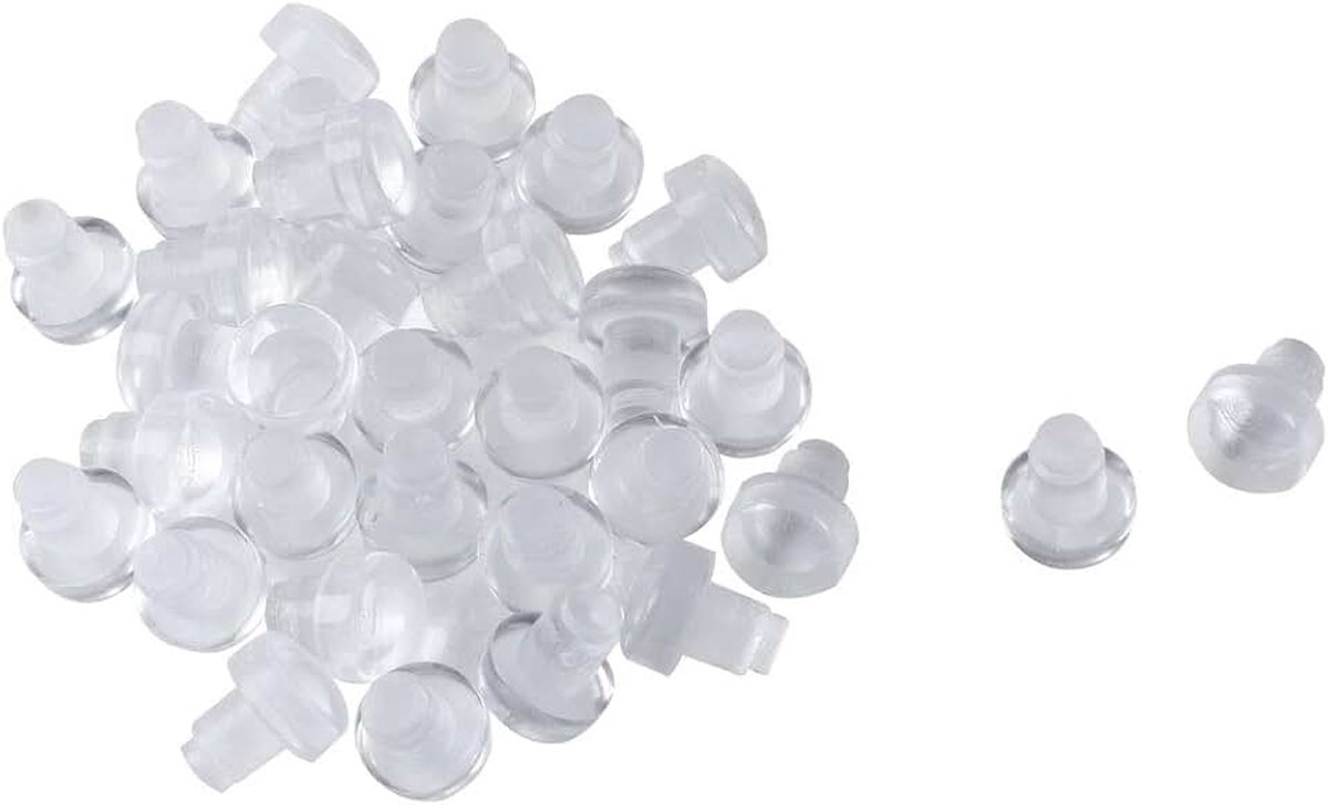 Sourcing map 24 stuks plat voorbouw bumpers patio buiten meubels tafelblad 6 mm zacht transparant