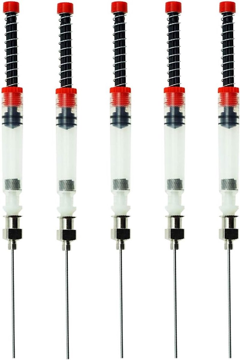 5 Pack Vulpen Inkt Spuit Vulpen, Veerconverter met Verwijderbare Stompe Naaldpunt