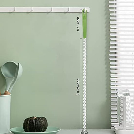 Afvoerborstel, flexibel reinigingsgereedschap, opvouwbaar, voor gootsteen, douche en badkuip thuis — afbeelding 5
