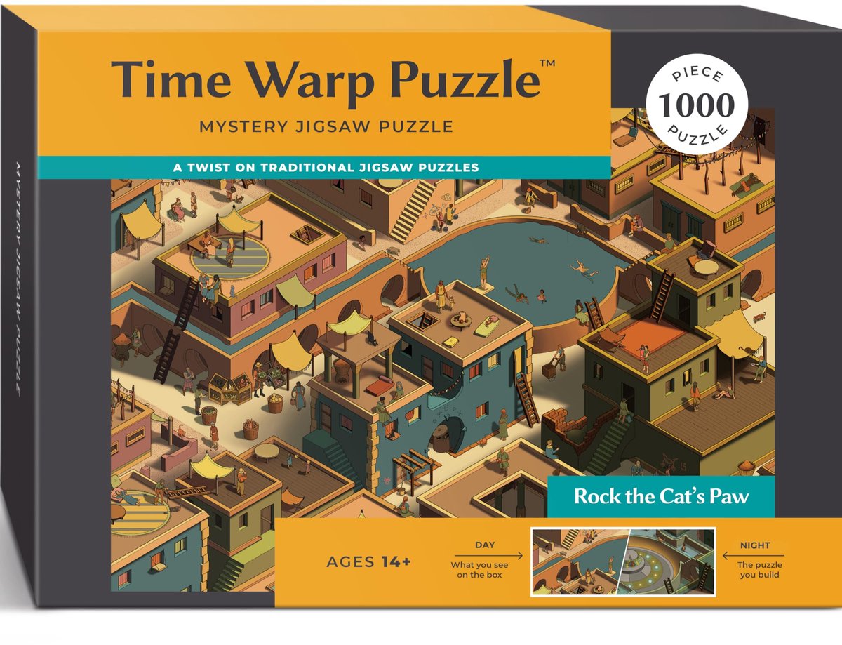 SnelShoppen - Time Warp Puzzel Mystery Legpuzzel 1000 stukjes voor volwassenen - Day Night Series - Uitdagende foto veranderende puzzel 67,6 x 48,9 cm