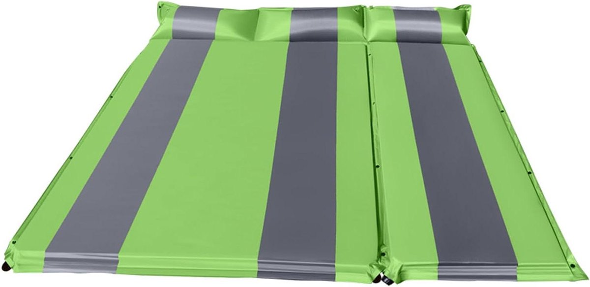 Slaapmat met Kussens - Luchtbed Mat - Kamperen Buiten - Dubbele Zelfopblaasbaar - 190x130cm - c