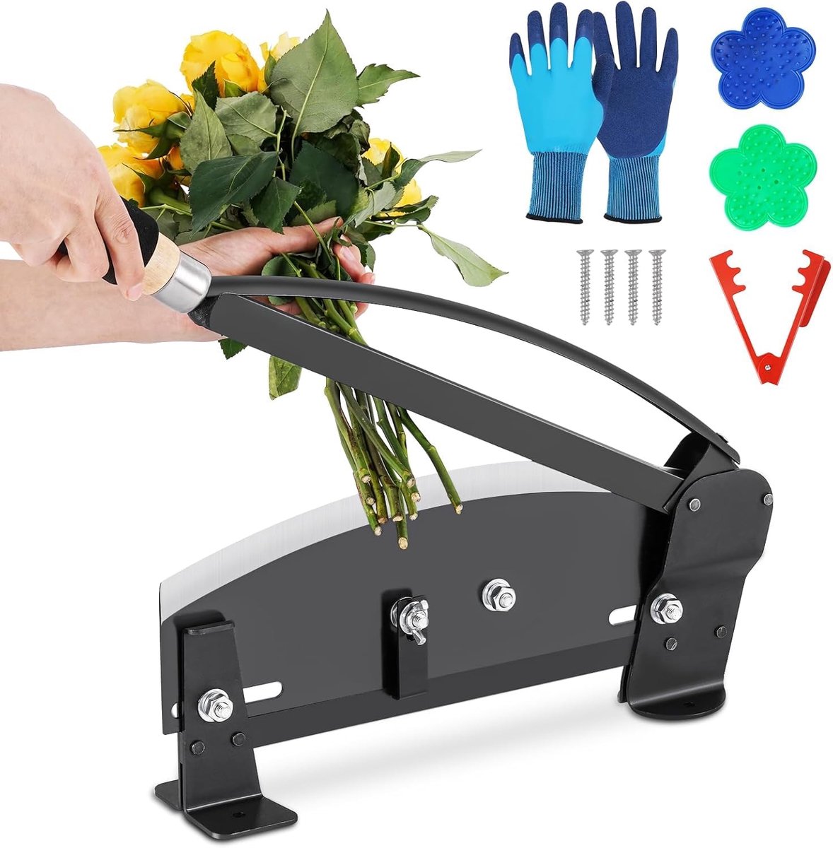 Professionele bloemenstengelsnijder, 35,6 cm, robuuste bloemensnijder, draagbaar en duurzaam bloemensnijgereedschap voor bloemisten, bruiloftsboeketten en huishouden