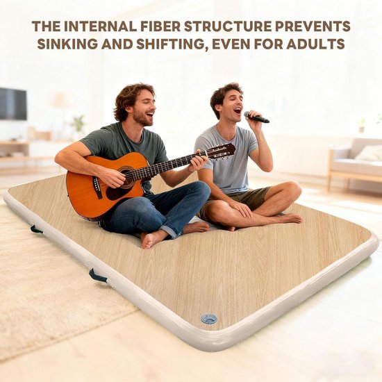 Kampeer Matras - Opblaasbaar Slaapbed - Buiten Slapen - 15cm Dikke Vulling - 200x65cm - Meerkleurig — afbeelding 4
