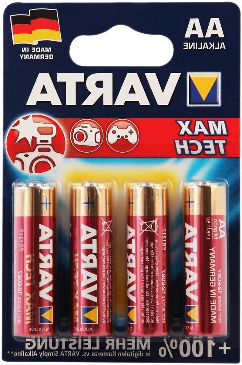 Alkaline Batterijen - AA Batterijen - Apparaten Voeden - Hoge Energie Dichtheid - 1.5 Volt - Zilver